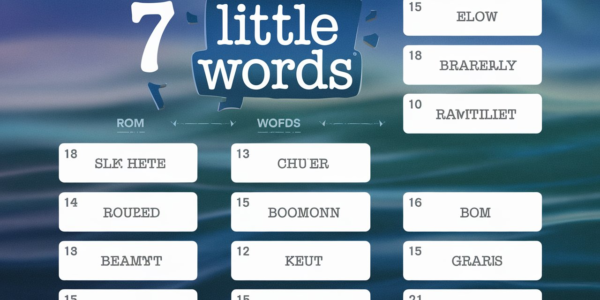 ﻿7 Little Words Answers for Today