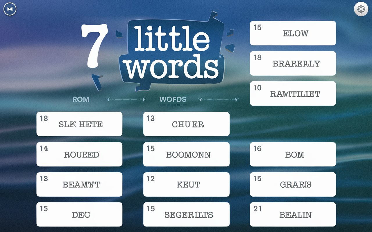 ﻿7 Little Words Answers for Today