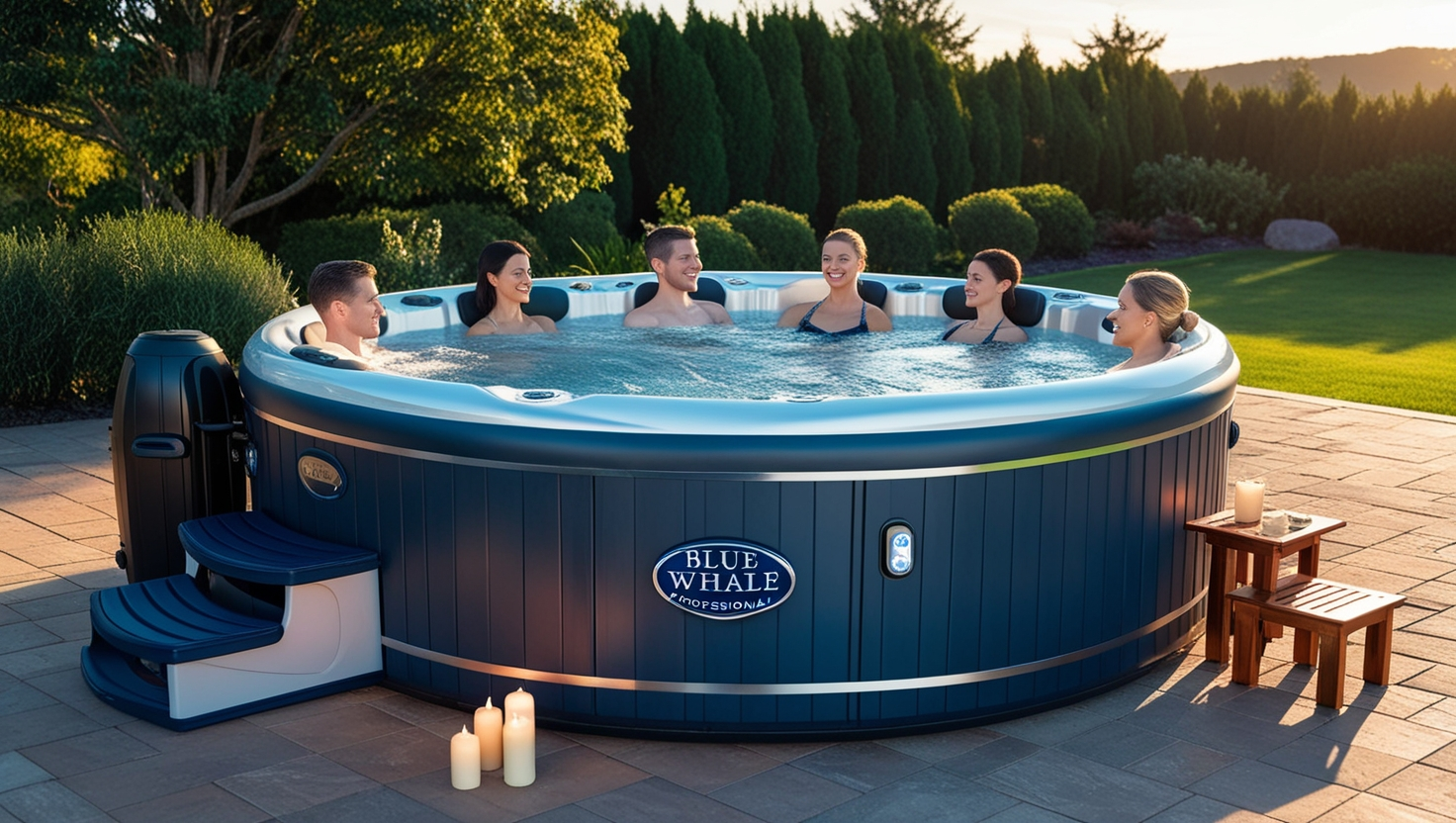 ﻿Blue Whale Professional 5-Person Luxury Spa 1