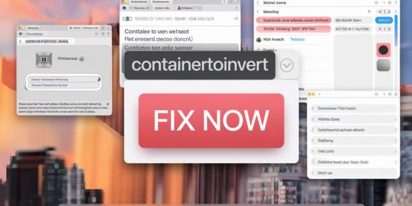 How to Fix ContainerToInvert OSX Backup