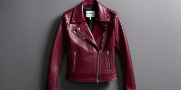 BB Dakota Burgundy Short Leather Jacket